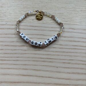 Inspirational Kids Bracelet with Gold Charm